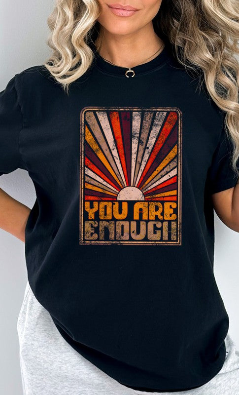 Sunrise You Are Enough Comfort Colors Graphic Tee Kissed Apparel