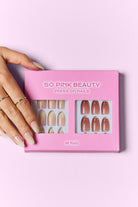 Press On Nails - 2 Set Bundle Pack of 48 Nails SO PINK BEAUTY