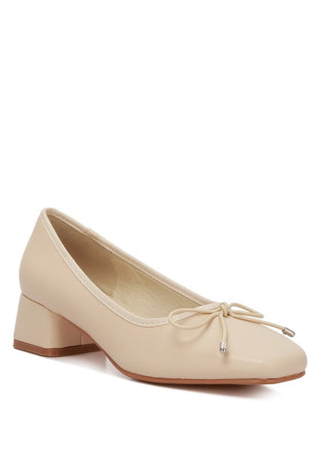 Sienna Low Block Heel Ballerinas Rag Company