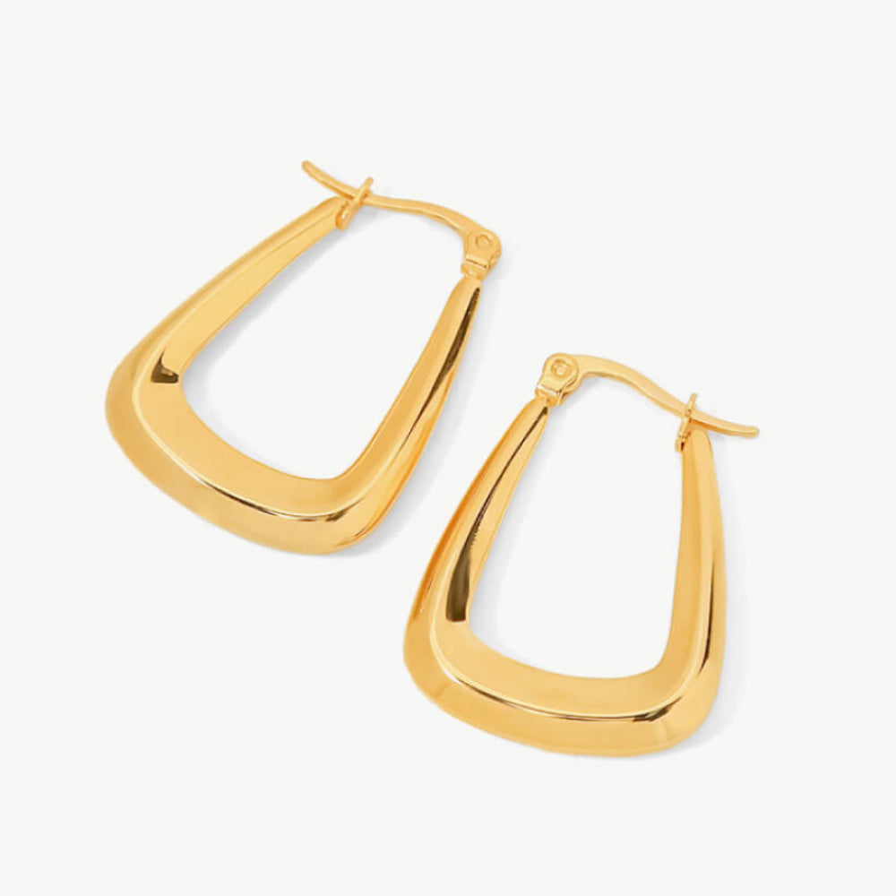 18K Gold-Plated Geometric Earrings