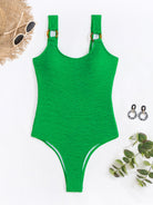 Scoop Neck Wide Strap One-Piece Swimwear Trendsi