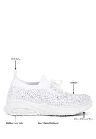 Elizha Stud Embellished Lace Up Sneakers Rag Company
