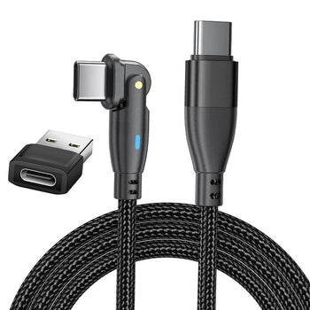 Top-Up 2-in-1 USB Type-C Cable (60W) with 180° Rotating Connector Top-Up - Smart charging solutions