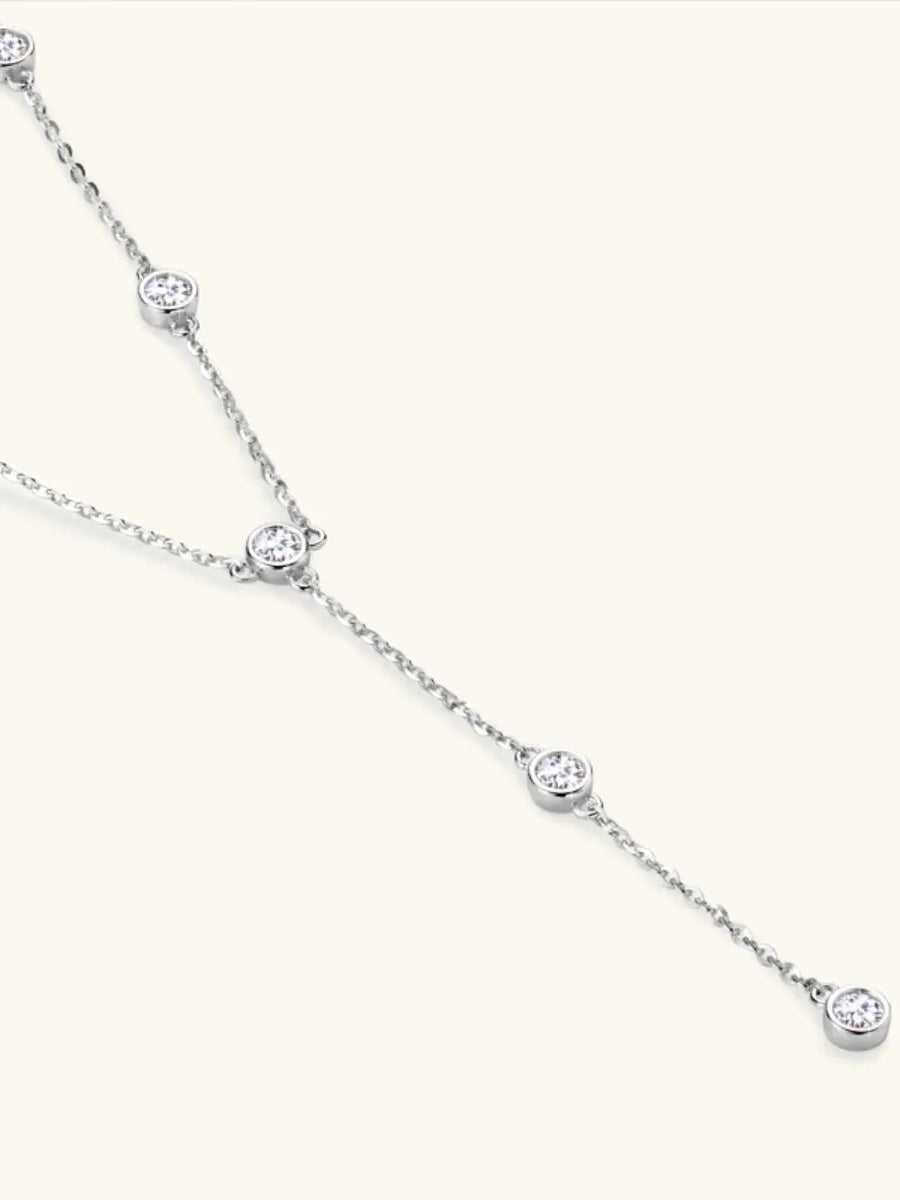 1.1 Carat Moissanite 925 Sterling Silver Necklace Trendsi