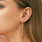 1.38 Carat Moissanite 925 Sterling Silver Leaf Earrings Trendsi