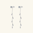 1.38 Carat Moissanite 925 Sterling Silver Leaf Earrings Trendsi