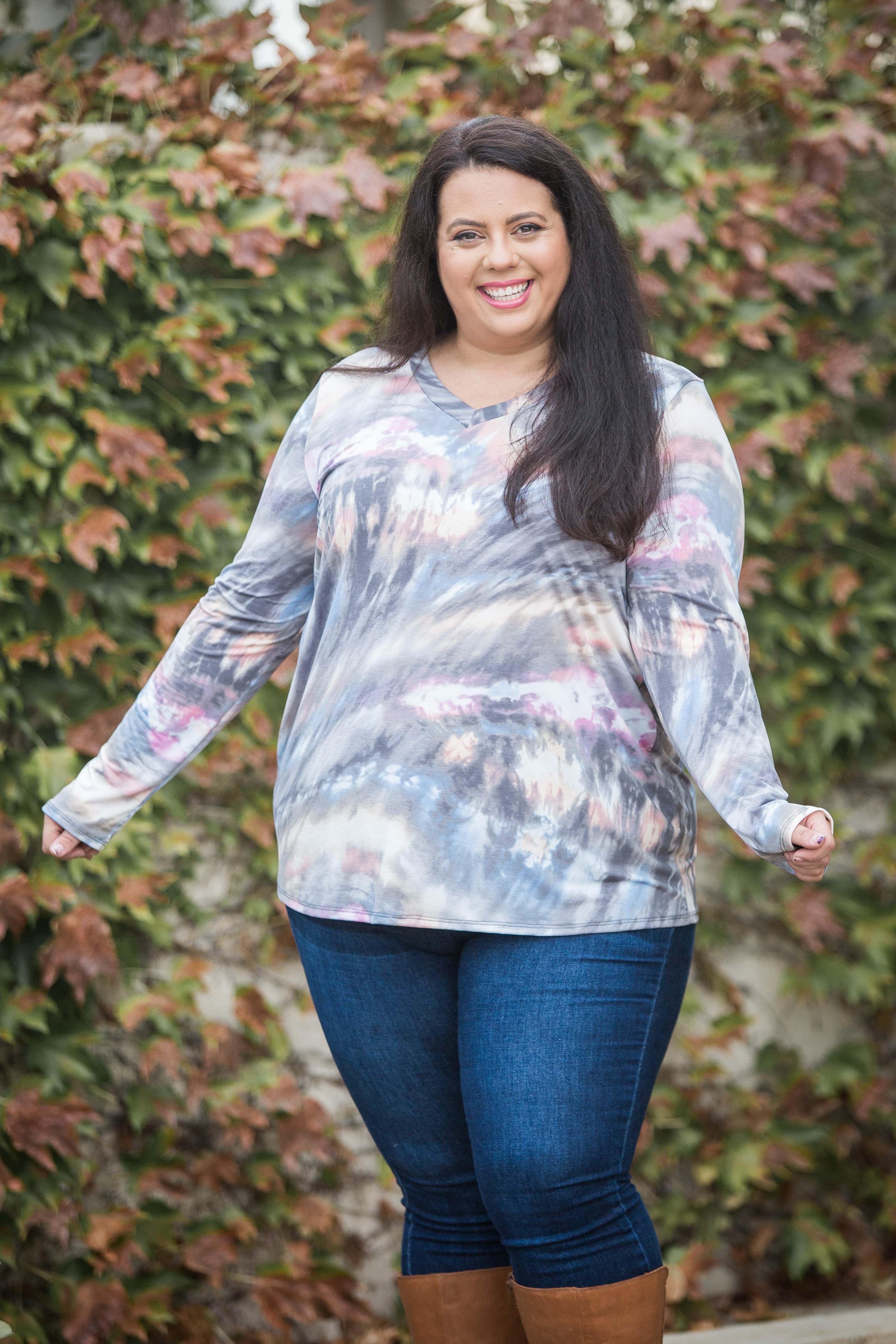 Sky Gazing Long Sleeve Top Boutique Simplified