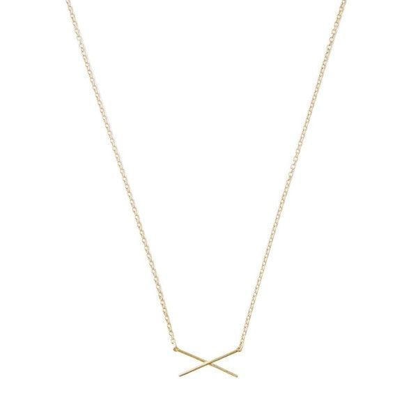 X Bar Necklace HONEYCAT Jewelry