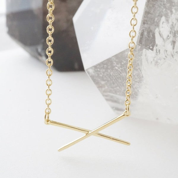 X Bar Necklace HONEYCAT Jewelry