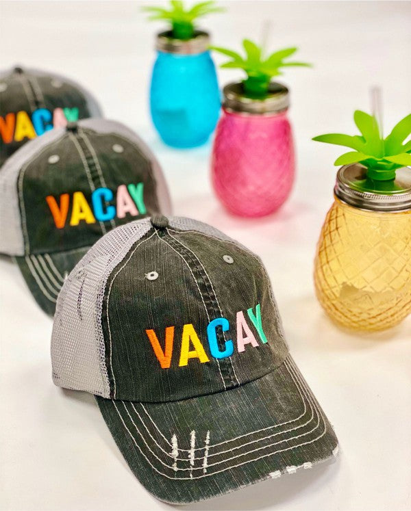 VACAY Embroidered Hat Ocean and 7th