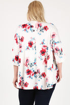 Plus Size Floral Short Sleeve Cardigan Bagel