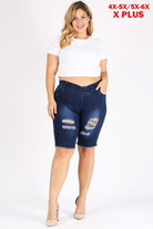 4X/5X-5X/6X Plus Size Jeggings Bermuda Pants Bagel