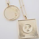 Moon Face Pendant Necklace HONEYCAT Jewelry