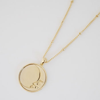 Moon Face Pendant Necklace HONEYCAT Jewelry