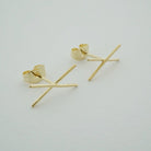 X Bar Studs HONEYCAT Jewelry