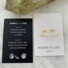 X Bar Studs HONEYCAT Jewelry