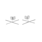 X Bar Studs HONEYCAT Jewelry