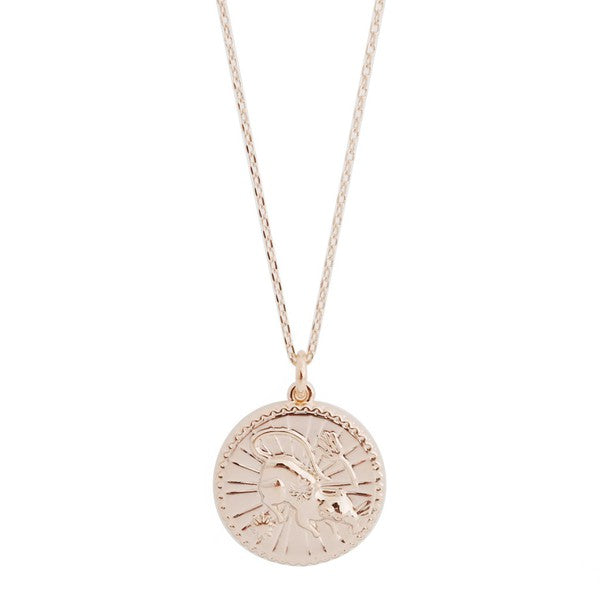 Chinese Zodiac Coin Necklace - Rat HONEYCAT Jewelry