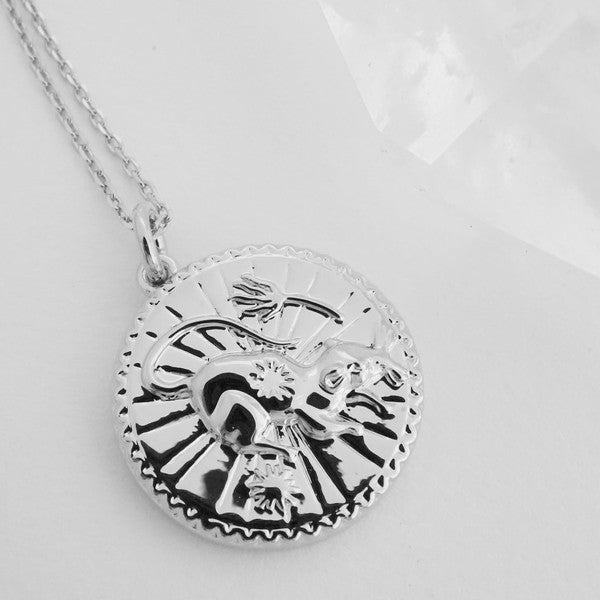 Chinese Zodiac Coin Necklace - Rat HONEYCAT Jewelry