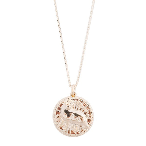 Chinese Zodiac Coin Necklace - Pig HONEYCAT Jewelry