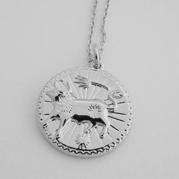 Chinese Zodiac Coin Necklace - Ox HONEYCAT Jewelry