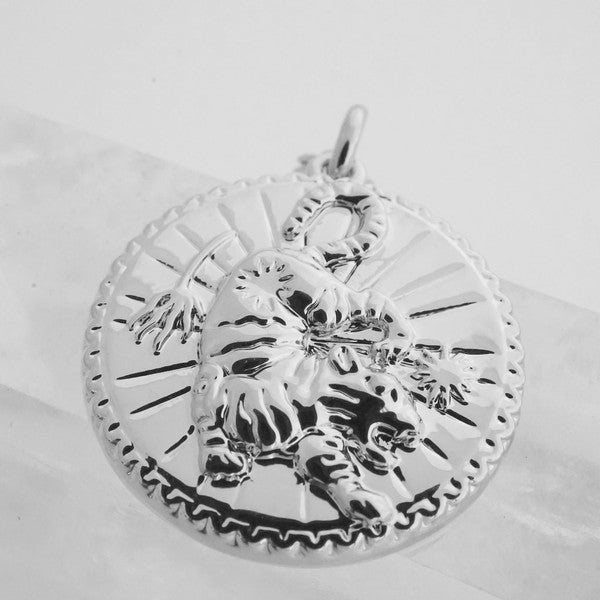 Chinese Zodiac Coin Necklace - Tiger HONEYCAT Jewelry