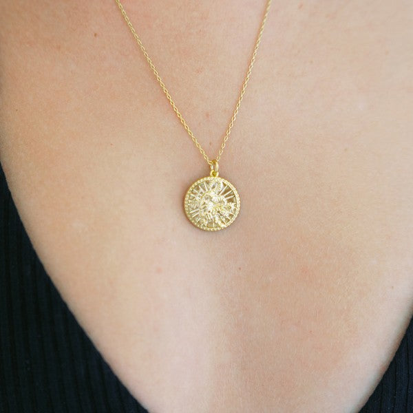 Chinese Zodiac Coin Necklace - Tiger HONEYCAT Jewelry