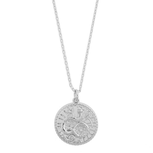 Chinese Zodiac Coin Necklace - Snake HONEYCAT Jewelry