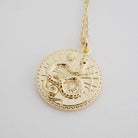 Chinese Zodiac Coin Necklace - Snake HONEYCAT Jewelry