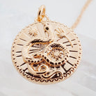 Chinese Zodiac Coin Necklace - Snake HONEYCAT Jewelry