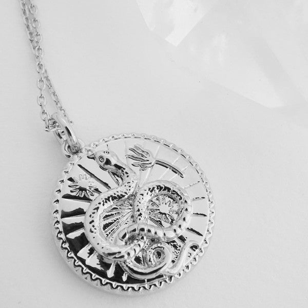 Chinese Zodiac Coin Necklace - Snake HONEYCAT Jewelry