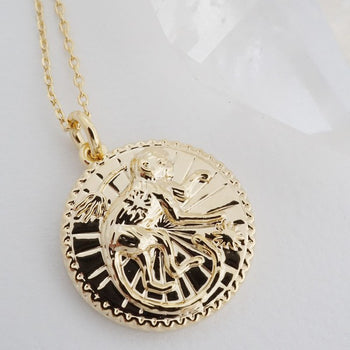 Chinese Zodiac Coin Necklace - Monkey HONEYCAT Jewelry