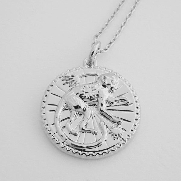 Chinese Zodiac Coin Necklace - Monkey HONEYCAT Jewelry