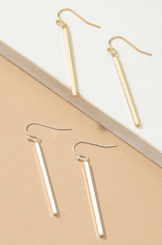 Minimalist match stick drop earrings LA3accessories