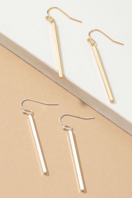 Minimalist match stick drop earrings LA3accessories