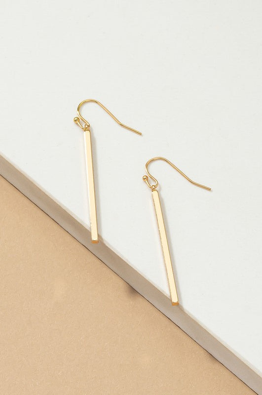 Minimalist match stick drop earrings LA3accessories