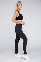 Active Leggings Featuring Concealed Pockets Ambiance Apparel