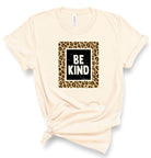 Be Kind Leopard Graphic Tee Ocean and 7th