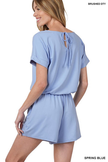 Brushed DTY Romper with Pockets ZENANA