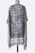 Cheetah Printed Raw Edge Kimono LA Jewelry Plaza