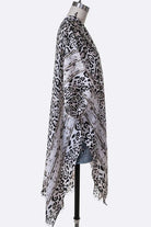 Cheetah Printed Raw Edge Kimono LA Jewelry Plaza