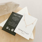 Crystal Bezel Stardust Necklace HONEYCAT Jewelry