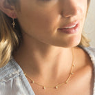 Crystal Bezel Stardust Necklace HONEYCAT Jewelry