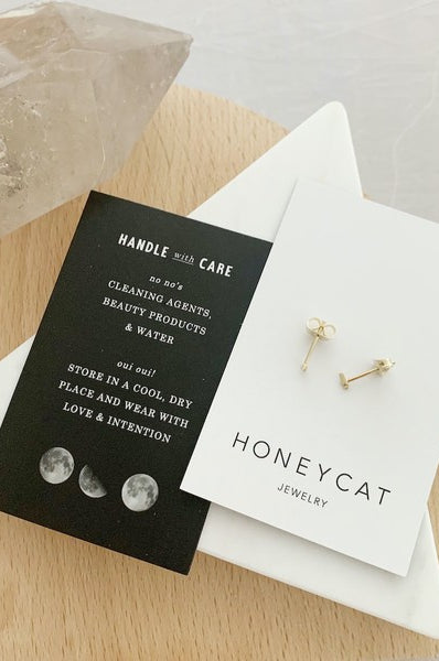 Mini Lightning Bold Stud Earrings HONEYCAT Jewelry