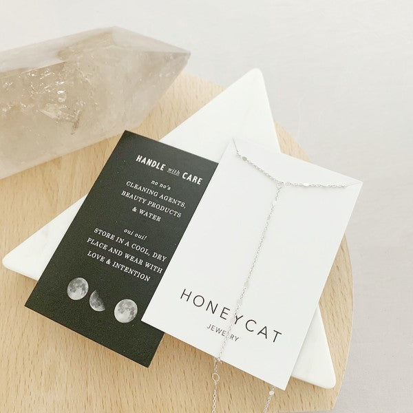 Morse Code Chain Lariat HONEYCAT Jewelry