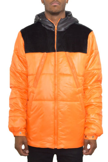 MENS PADDED BUFFLE PUFFER JACKET WEIV