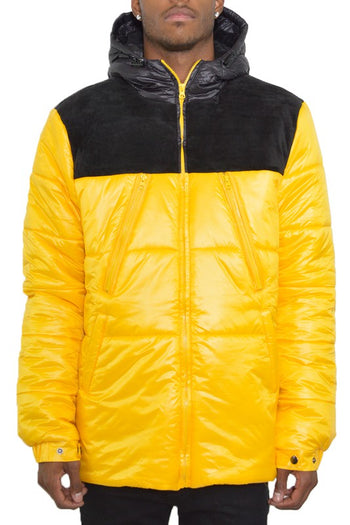 MENS PADDED BUFFLE PUFFER JACKET WEIV