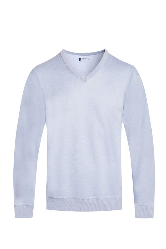 SOLID V-NECK SWEATER WEIV