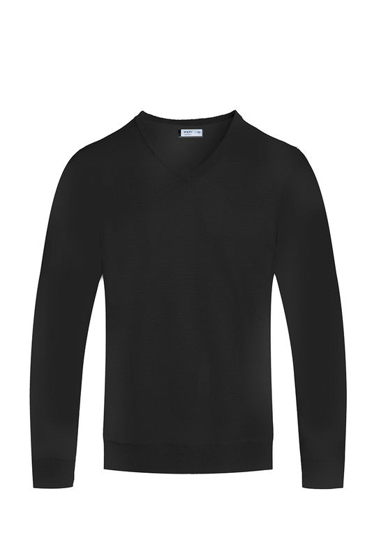 SOLID V-NECK SWEATER WEIV