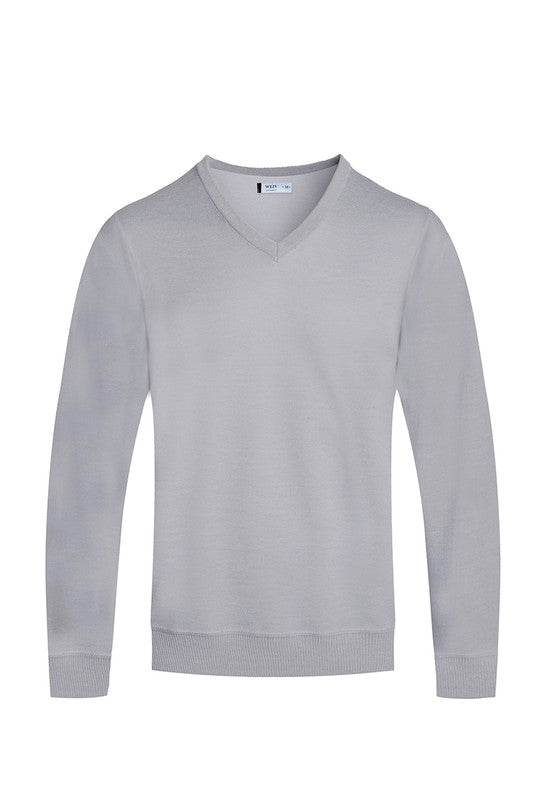 SOLID V-NECK SWEATER WEIV